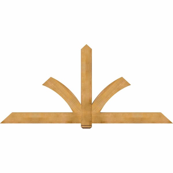 Ekena Millwork Redmond Rough Sawn Timber Gable Bracket, Western Red Cedar, 96"W x 44"H x 4"D x 6"F, 11/12 Pitch GBW096X44X0406RED00RWR - main